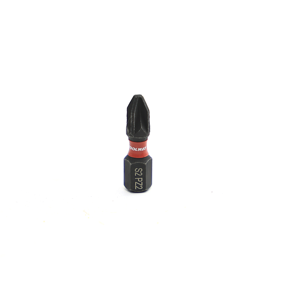 25MM PZ2 Impact Screwdriver Bits With Magnetic 10pcs In a Pack